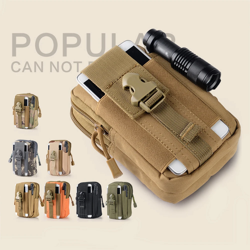 Тактический Чехол Molle Чехол для рюкзака пояс жилет Охотничьи аксессуары держатель мобильного телефона носить ремень Бег поясная упаковка