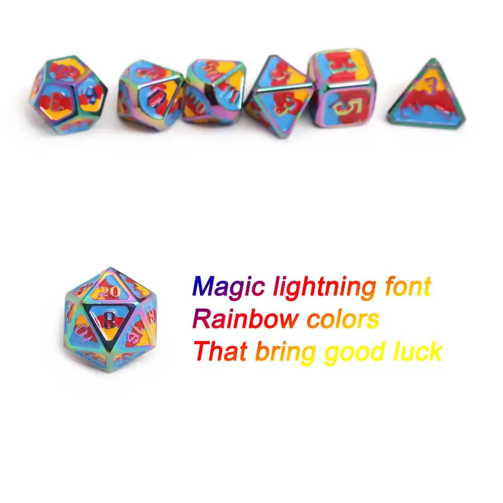 Chengshuo игральные кости dnd Металлический Набор для ролевых игр polyhedral d20 8 оптовая