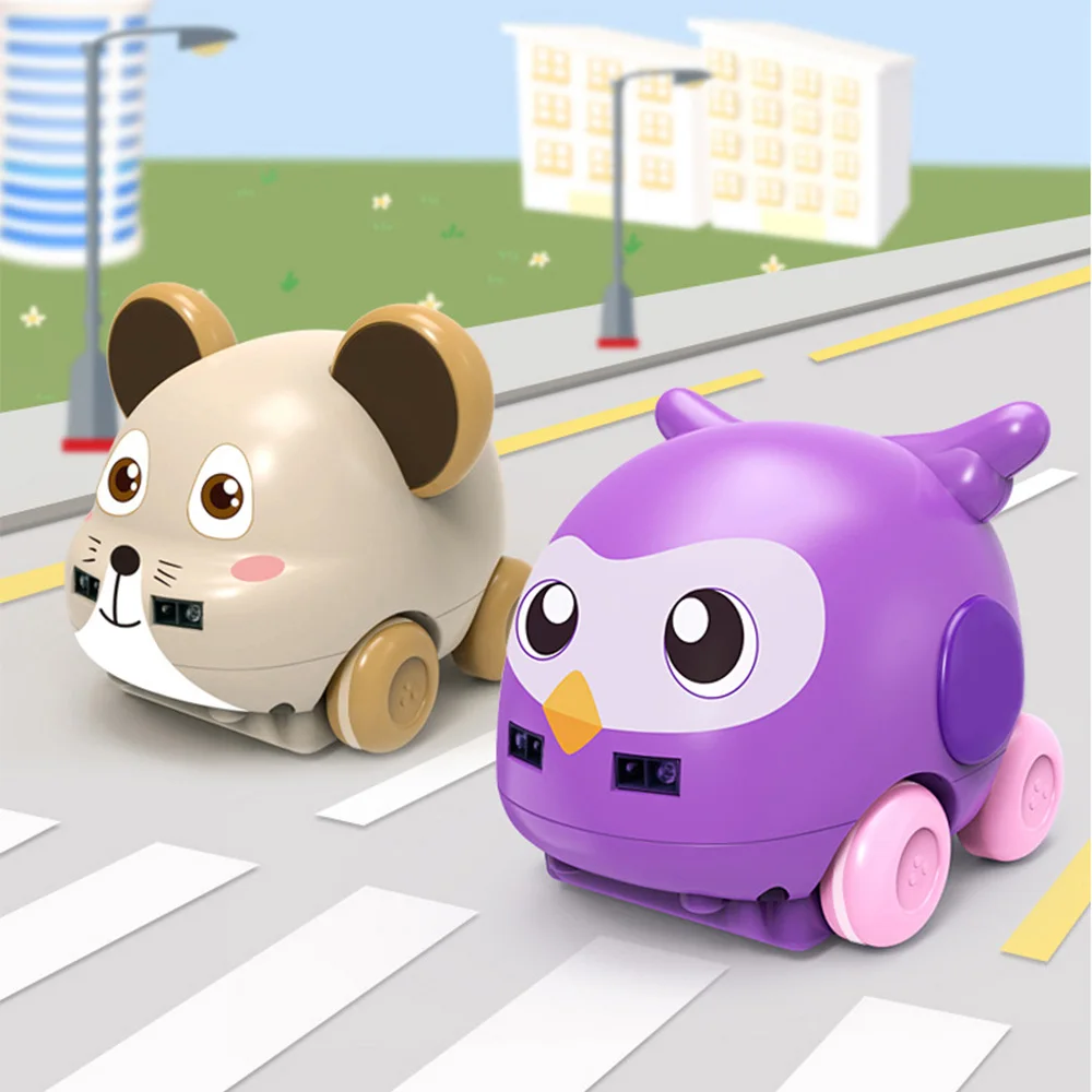 

1:32 Cartoon Mouse/Owl Shape Multi-function Avoid Obstacles Follow Track RC Car Toys for Kids Remote Control Car