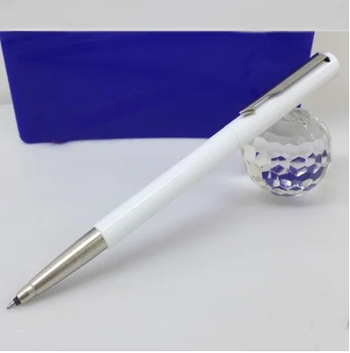 Hotnoveltyканцелярский набор, металлическая Серебряная шариковая ручка для школы, офиса, поставщиков, шариковая ручка для подписи, хорошее качество, гелевые ручки, подарок - Цвет: 1