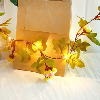 

30 LEDs Stimulation Flower String Light Garland Lamp for Home Party Store Decors L69B