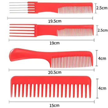 

10Pcs/Set Professional Hair Brush Comb Salon Barber Hairdressing Combs Combs Hair Care Hair Tools Anti-static Hairbrush Sty E4G9