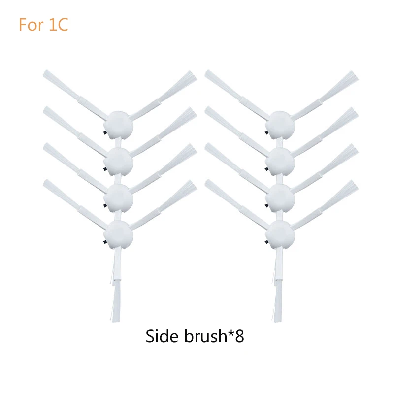 

Робот-пылесос, боковые щетки, аксессуары для пылесоса xiaomi mijia 1C, детали щеток для автоматической очистки, 8 шт.