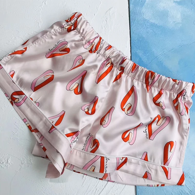 夏pijamas女性セット2個ショートパジャマシルクサテンパジャマパンツナイトウェアラウンジpjs着用トップス部屋着ホーム服 パジャマセット Aliexpress 夏pijamas女性セット2個ショートパジャマシルクサテンパジャマパンツナイトウェアラウンジpjs着用トップス部屋着ホーム服 パジャマセット Aliexpress