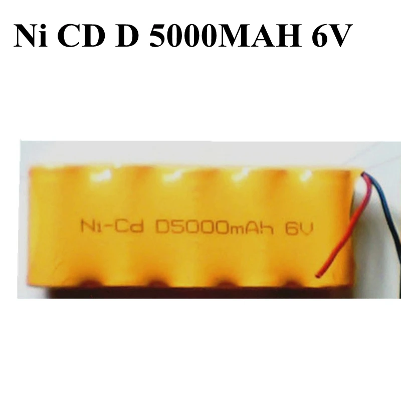 D 6V 5000 мА/ч NI-CD Батарея Ni-Cd 5000mAh батарея 33610 мАч для светильник аварийного освещения