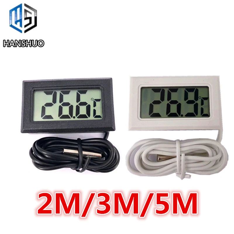 1PCS-Mini-LCD-Digital-Thermometer-indoor-outdoor-2M-3M-5M-Meters-with-remote-sensor-for-car
