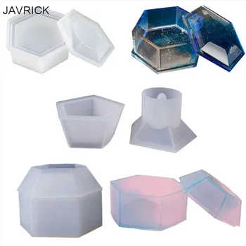 

Box Resin Molds, Jewelry Box Molds with Pentagonal Shape Silicone Resin Mold