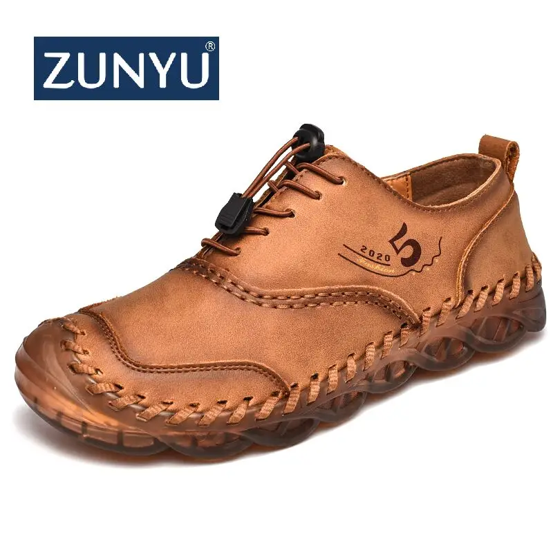 Мужские весенние туфли на шнуровке ZUNYU Мужская Уличная Повседневная обувь