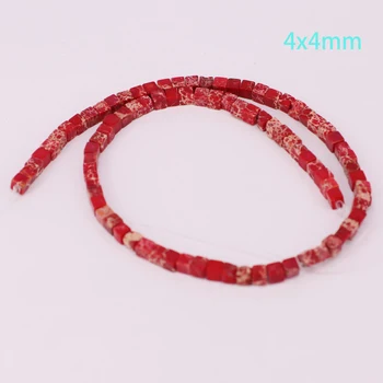 

3x3mm;4x4mm 100% natural imperial stone cube loose bead for jewelry design earring necklace bracelet material
