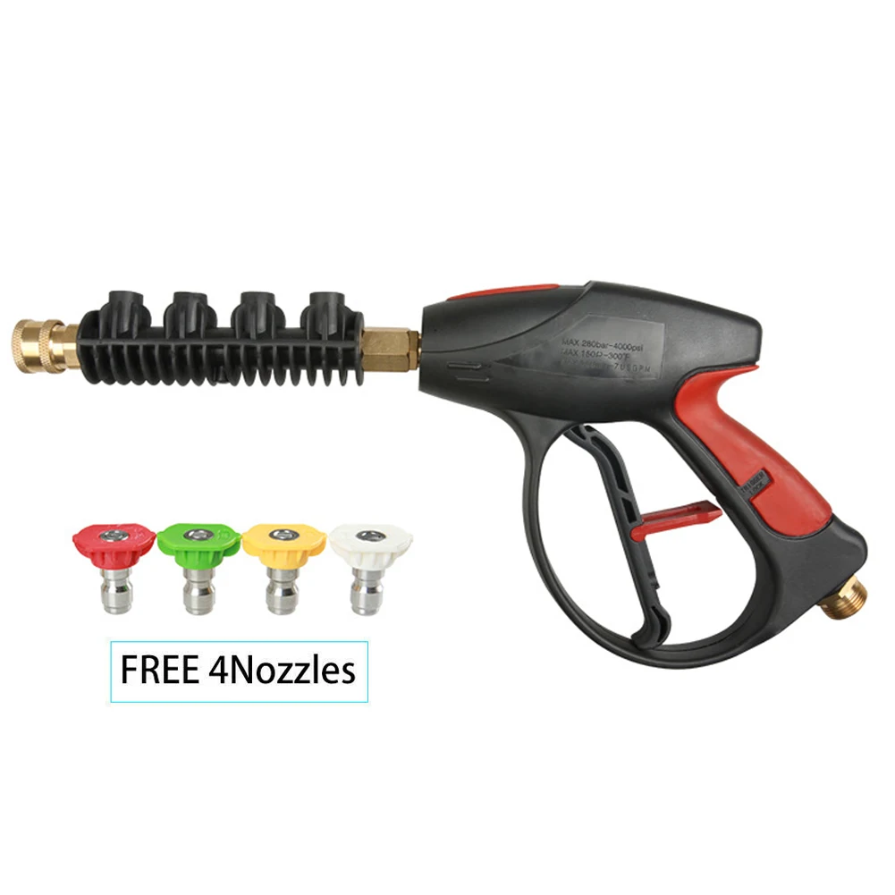

7 Washer Spray Tips High Pressure Washer Nozzle Quick Connect Adapter 180 Degrees Soap and Rinse Jet Stream Tips Kit 1/4 inch