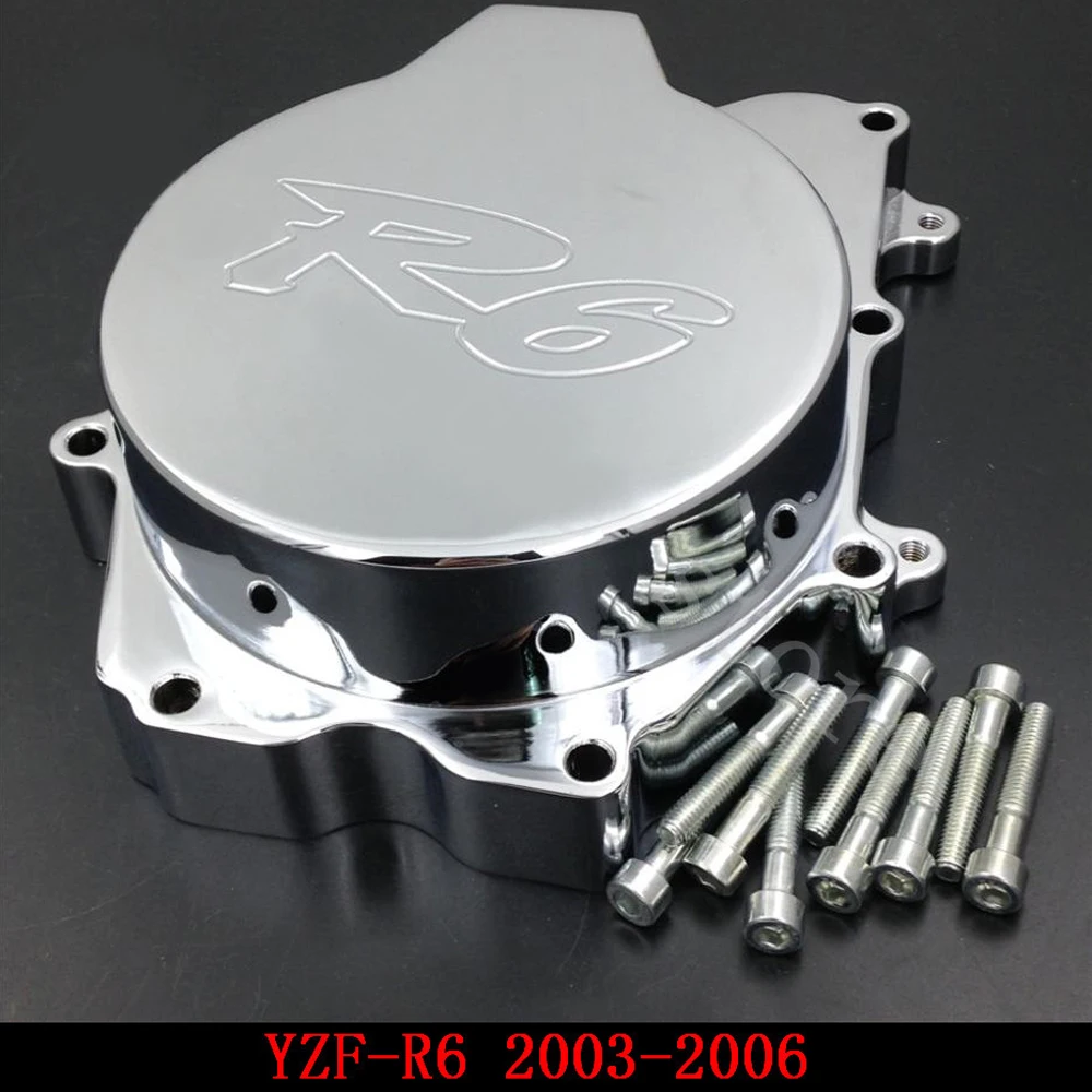 Подходит для Yamaha YZFR6 YZF R6 2003 2004 2005 2006 YZFR6S R6S крышка статора двигателя мотоцикла