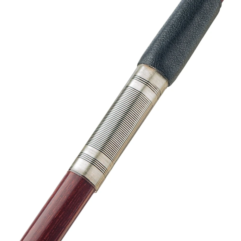 Бант для скрипки, 4/4 размер, бантик из бразильского дерева со змеиным деревом, лягушка, конский волос, высокое качество, баланс 4/4, бантик для скрипки из бразильского дерева