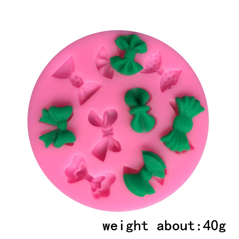 

1PC New Bow Combination Cake Organic Silicone Mold Fondant Mold Chocolate Silicone Mold DIY Baking Tool Chocolate Mold A112 cute