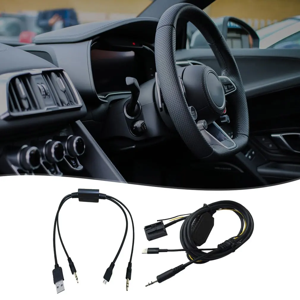 Для BMW E60/E63/E65/E66/E81/E82/E87AUX линейный интерфейс Android музыка|Кабели адаптеры и разъемы| |