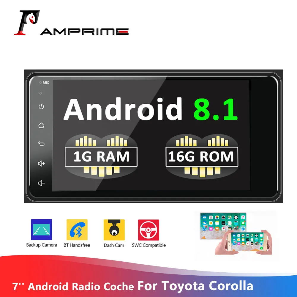 Автомагнитола AMPrime 7 ''с сенсорным экраном MP5 плеер для автомобиля Android видео