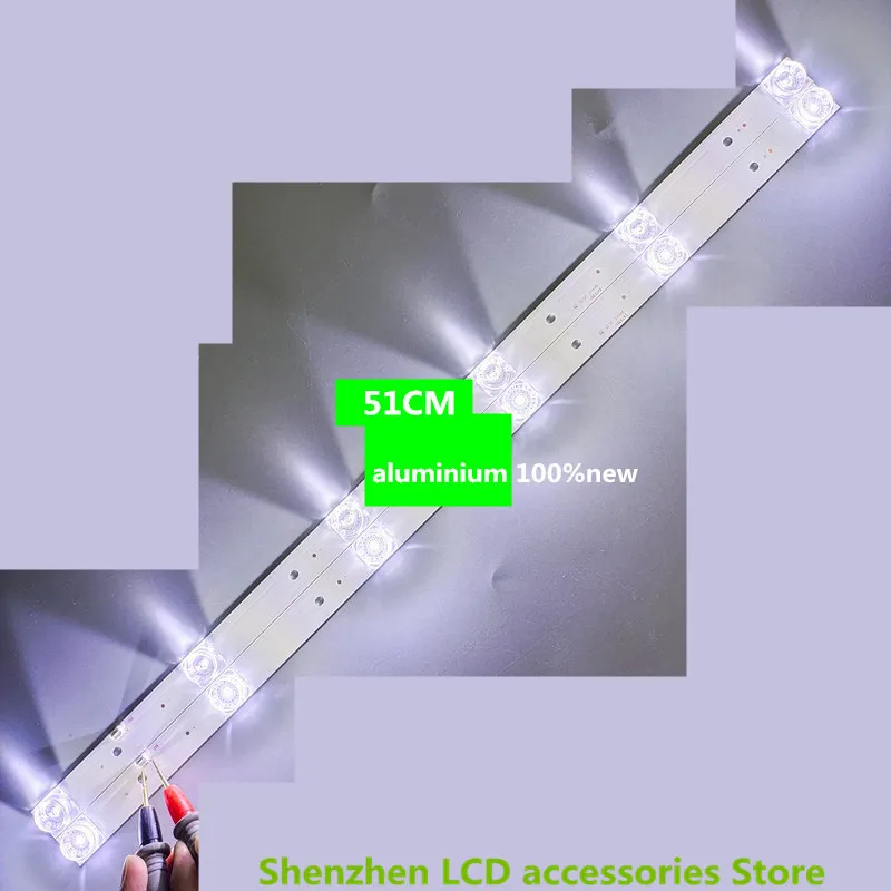 

Подсветка для ЖК-телевизоров, 32 дюйма, CC02320D510V09 32E20 2X6 6S1P 0D20, 51 см, 6 в, алюминий, 100%