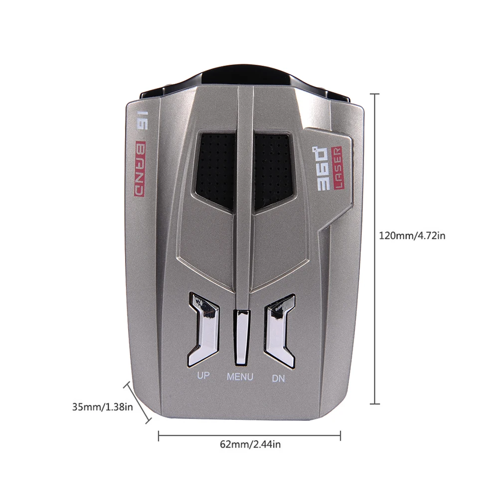 Автомобильный скорость Rador Dectorter USB Английский Русский вещательный светодиодный дисплей датчик скорости 16 полосный приемник X-Band K-band KA-Band