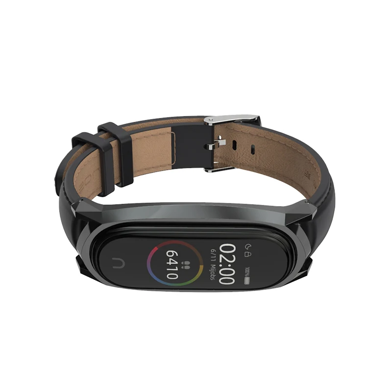 Браслет mi jobs mi band 4 Кожаный ремешок на запястье для Xiaomi mi Band 4 Безвинтовые умные часы-браслеты сменный ремешок для mi Band 3