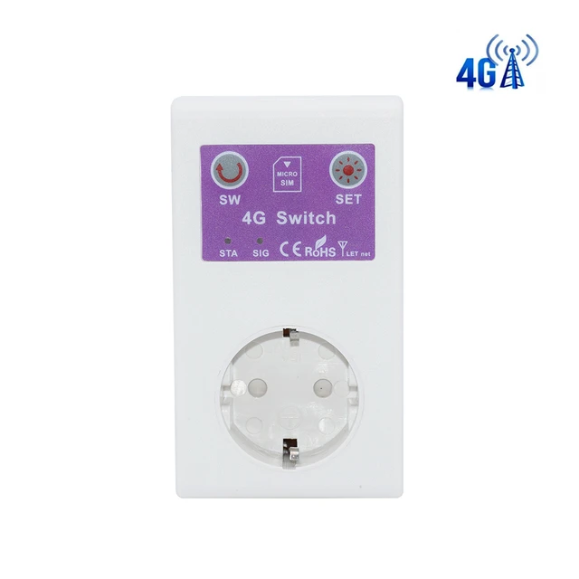 Remote controlled power switch 4G - Remote controlled power outlet