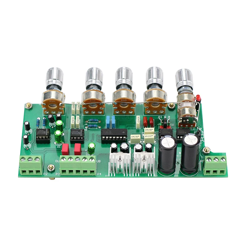 Placa de Controle Ghxamp Subwoofer Preamplificador Preamp Tone 3 Canais Tl072 Agudos Baixo Ajuste 2.1 Ne5532 - Image 3
