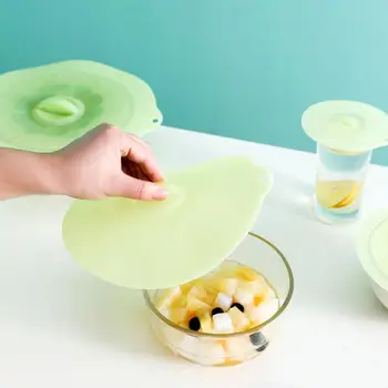 

10/15/20/24CM Silicon Fresh Cover Sealing Cap Microwave Oven Heating Cover Refrigerator Preservation Bowl Covers