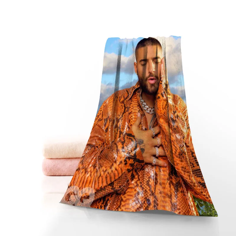 Maluma Towel Printed Cotton Face/Bath Towels Microfiber Fabric For Kids Men Women Shower Towels 70X140cm