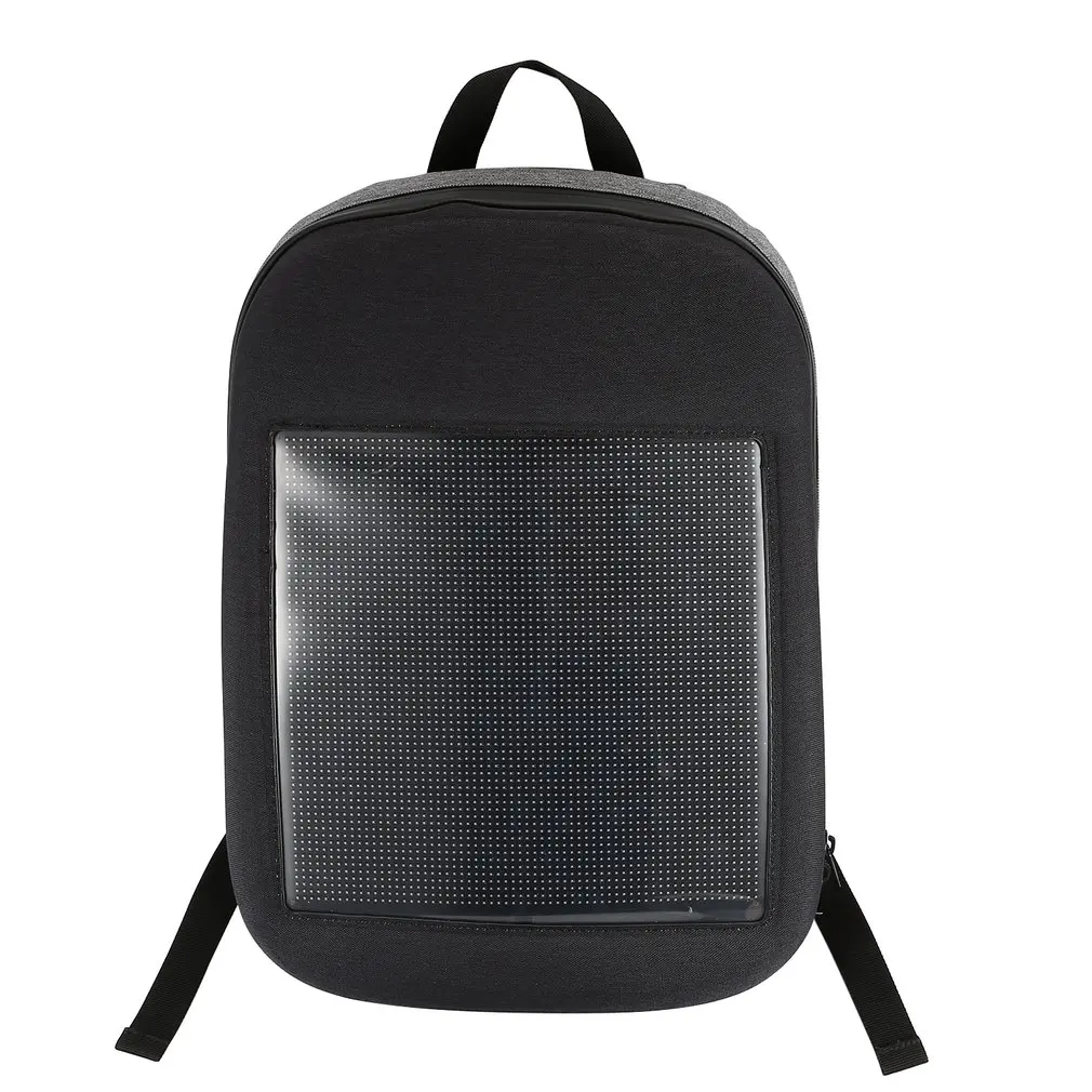 

LED smart dot matrix Advertising backpack Screen Dynamic Advertising DIY WiFi Laptop School Double Shoulder Bag dropshipping