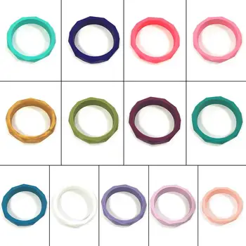 

Newborn Silicone Chew Biting Bangle Bracelet Infant Baby Teether Chewy Beads