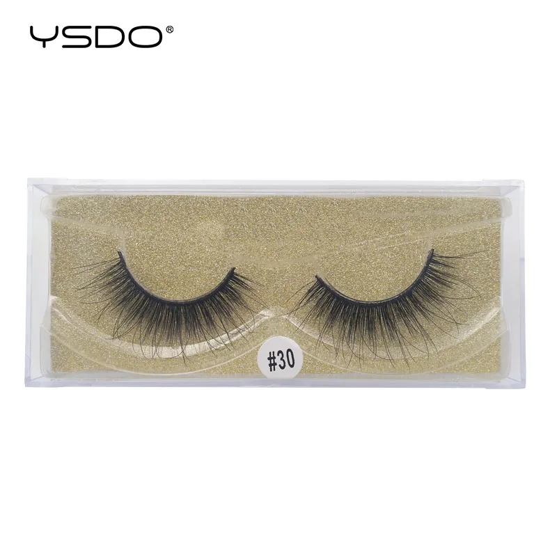 W30G YSDO 1 пара норковых ресницы maquillaje драматические ресницы натуральные накладные ресницы объем 3d норковые ресницы макияж искусственные накладки - Цвет: W30G