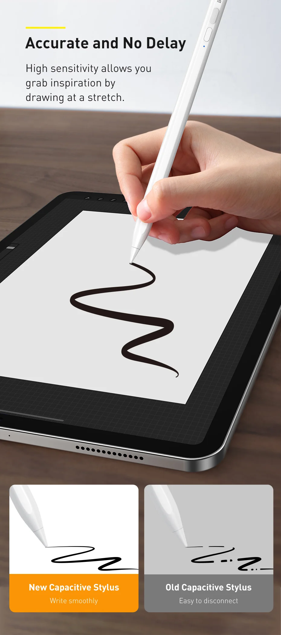 Baseus stylet pour tablette, stylo Anti-humidité-5
