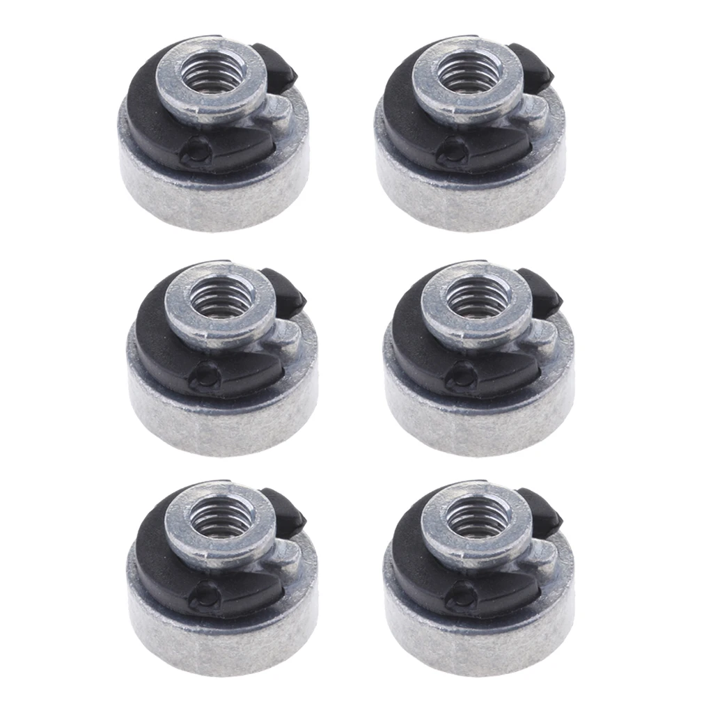 6pcs Seat Nut for Harley Sportster Street Bob Softail 1996-2017