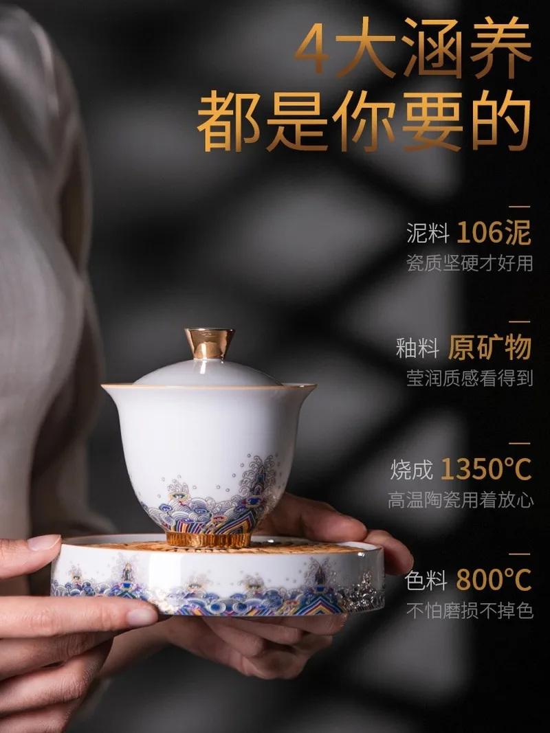 Цзиндэчжэнь чайная чашка sopera de ceramica подарок для друга посуда - Цена: 