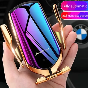 

Automatic Clamping 10W Car Wireless Charger For iPhone Huawei Samsung Infrared Induction Qi Wireless Charger Car Phone Holder