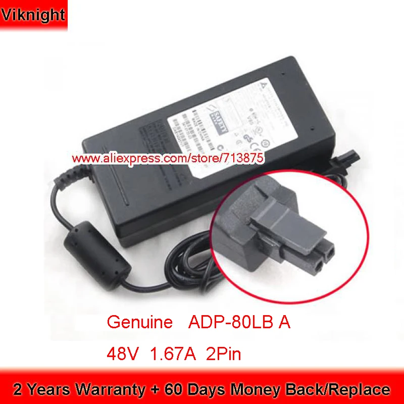 Подлинная Дельта ADP 80LB 48V 1670mA адаптер переменного тока постоянного 1.67A ноутбук