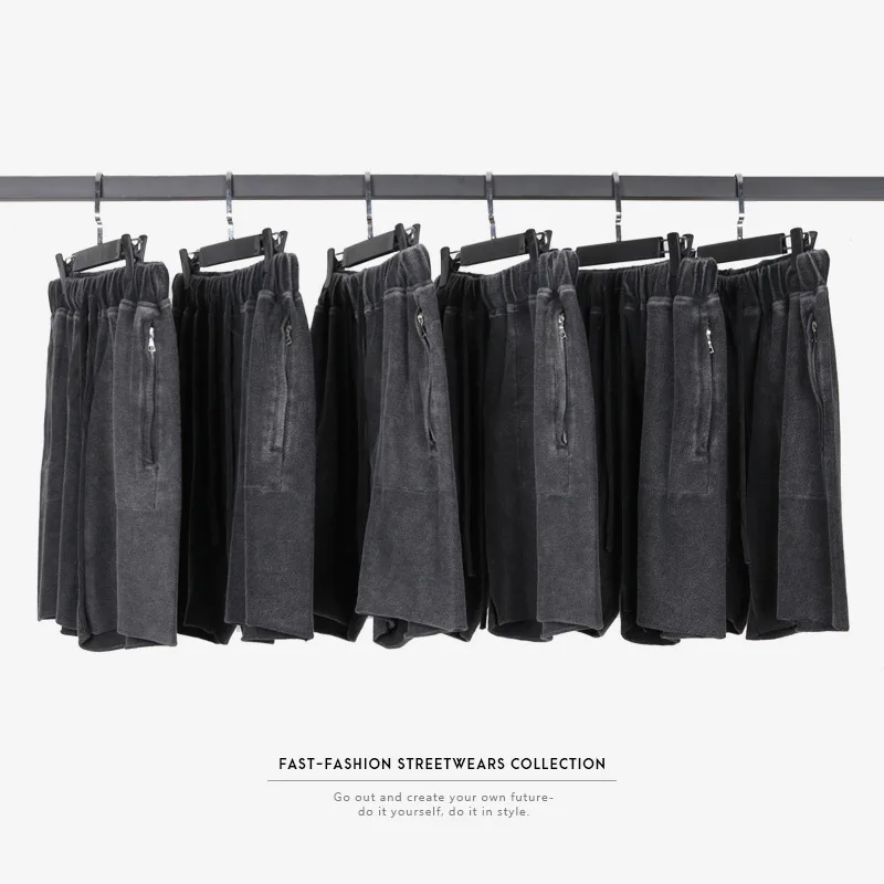 Новые летние дизайнерские прямые европейские и американские мужские повседневные шорты на молнии