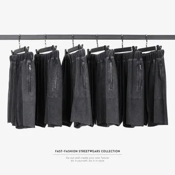 

2019 New Summer Drawstring Design Straight European and American Zipper Men's Casual Shorts