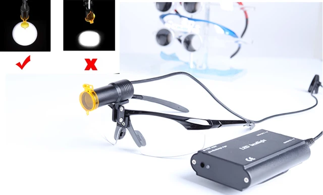 YUYO Dental LED Light for Dental Binoculars Powerful Dental Headlamp with Battery Chargeable Medical Light Oral Lamp Dental Tool