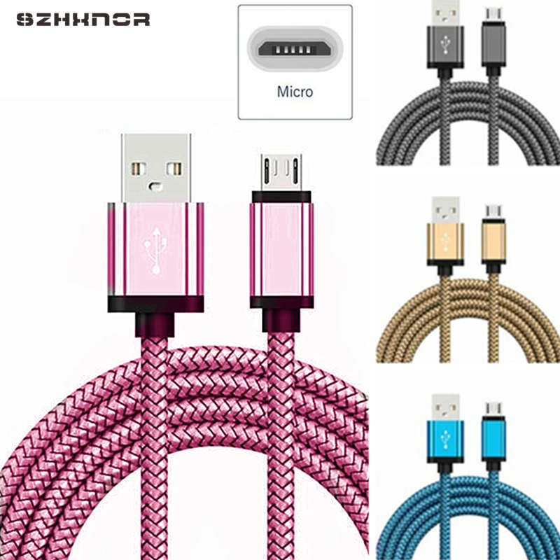 Зарядный кабель Micro USB для Huawei P Smart 2019 Y9 Y6 Y7 Prime 2018 1 м 2 Android зарядный шнур Honor 10 lite 7a pro