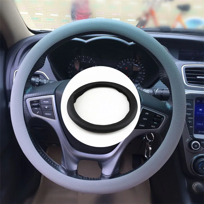 Автомобильный силиконовый чехол на руль для Volkswagen vw POLO Tiguan Passat Golf EOS Scirocco Jetta Bora