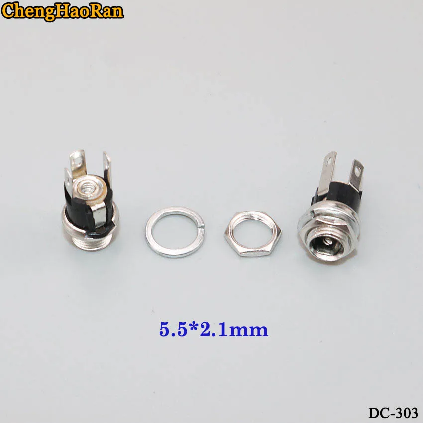 ChengHaoRan 2 шт./лот DC источник питания основание 5 5*2 1 мм круглое отверстие адаптер