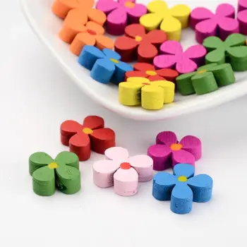 

20~200Pcs Mixed Wood Beads Spacer Beads for Jewelry Craft Beading Gift Making