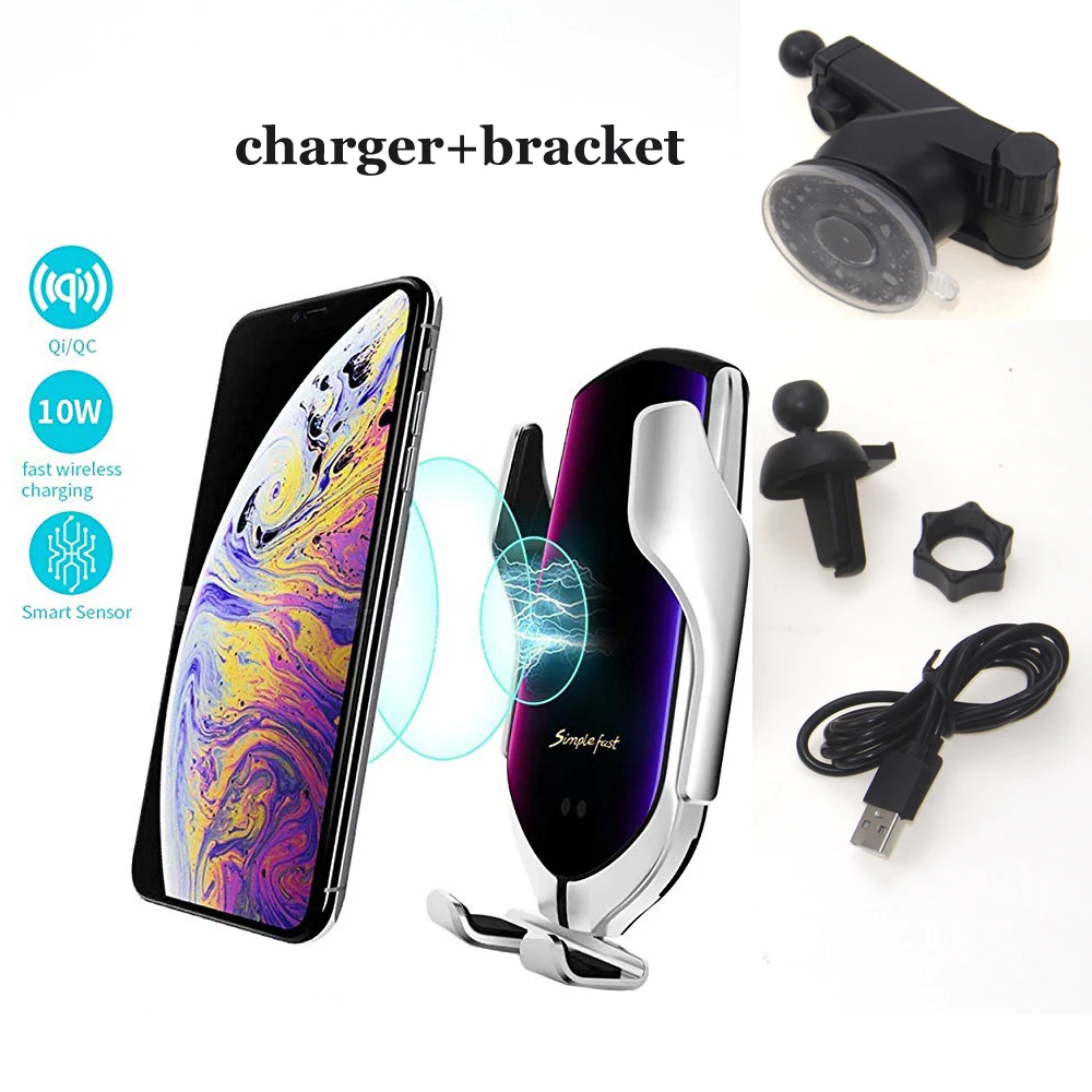 10 Вт автомобильное крепление R1 Беспроводное зарядное устройство Автомобильный