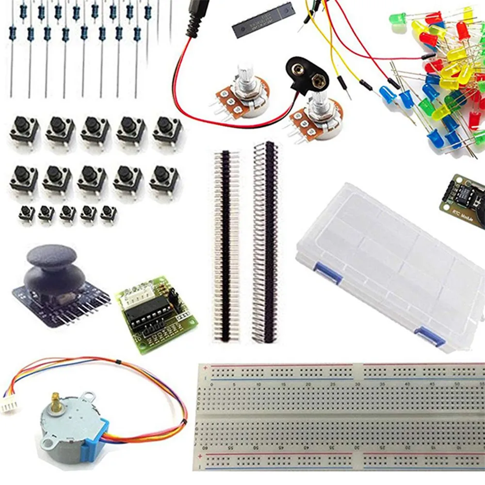

Starter Kit Dot Matrix Breadboard 1602 LCD Module Compatible for Arduino UNO R3 Breadboard