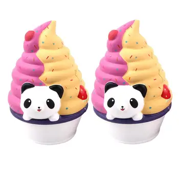 

Panda Ice Cream Squeezing Toys Soft Decompression Stretchy Stress Reliever for Adults