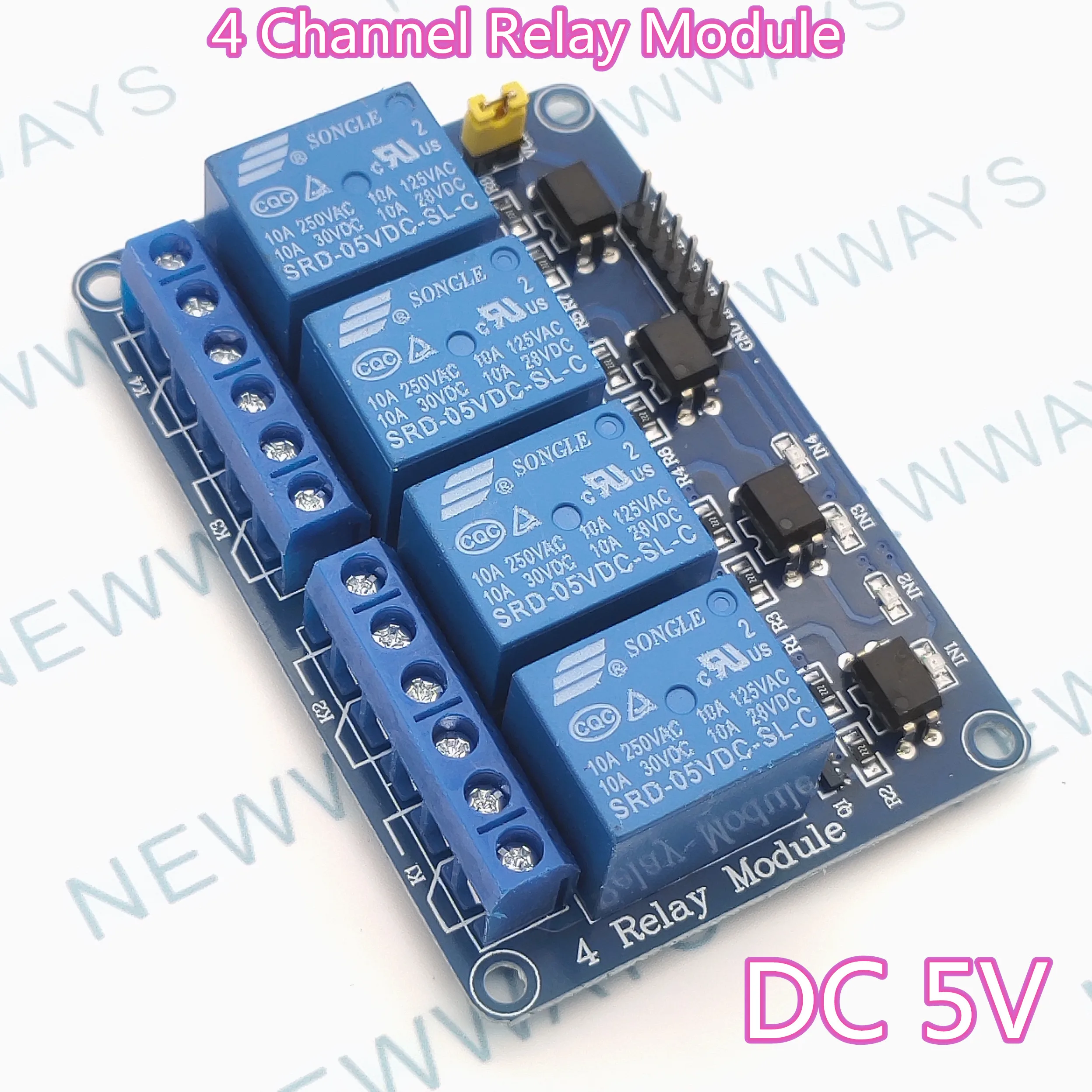 4-Канальный Релейный Модуль DC5V реле Управление плата с оптопары для Arduino PIC ARM DSP AVR Raspberry Pi