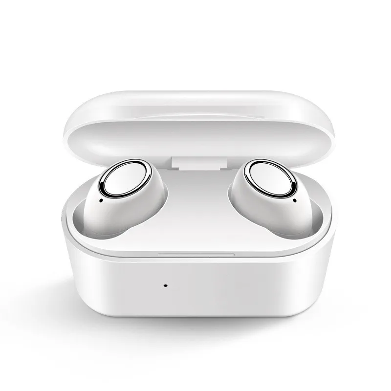 White Новинка D15 TWS Bluetooth V5.0 гарнитура спортивные беспроводные наушники 3D стерео наушники мини вкладыши двойной микрофон с зарядным устройством - Цвет: White