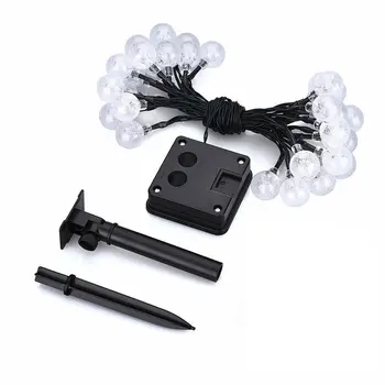 

Outdoor Garden Light Solar Light String 30led Bubble Beads Christmas Day Wedding Garden Party Decoration Lights