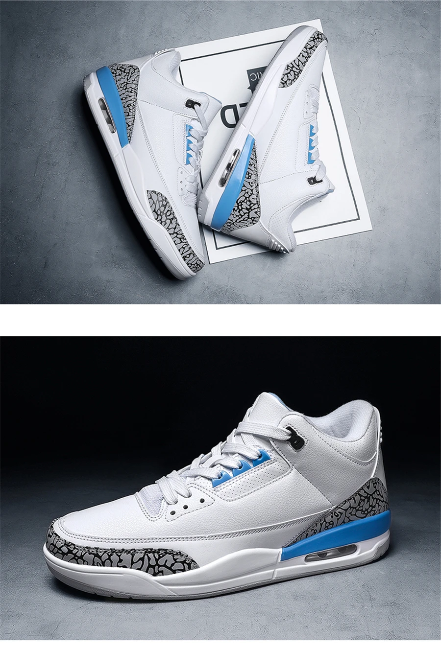Новинка, брендовая мужская Баскетбольная обувь, амортизирующая обувь в стиле ретро, 3 кроссовки с высоким берцем, мужские спортивные баскетбольные кроссовки Jordan Lebron