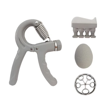 

4PCS Adjustable Fitness Hand Grip Strengthener Wrist Training Workout Kit Exerciser Equipment