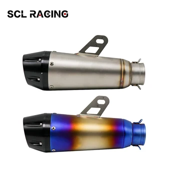 

Alconstar Motorcross Motorcycle Exhaust Pipe Escape Muffler Silencer AK Arrow Laser Marking For Dirt Pit Bike Scooter ATV Quad